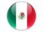 Flag of Mexico with green, white, and red vertical stripes and the national coat of arms in the center.